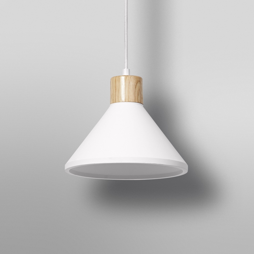 Ledvance - Csillár zsinóron DECOR PLASTER 1xE27/25W/230V átm. 22 cm vakolat fehér