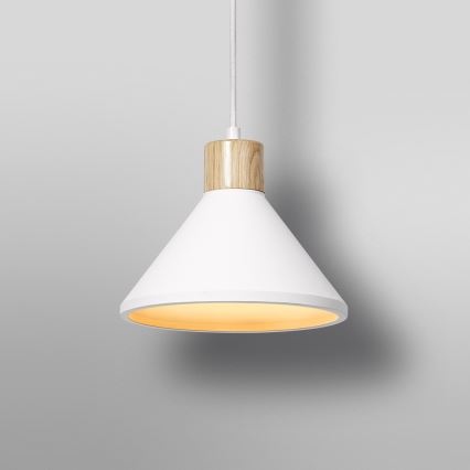 Ledvance - Csillár zsinóron DECOR PLASTER 1xE27/25W/230V átm. 22 cm vakolat fehér