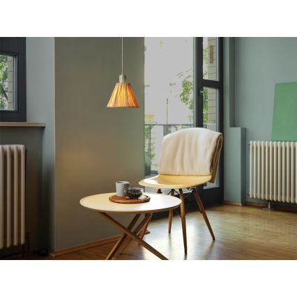 Ledvance - Csillár zsinóron DECOR RAFFIA 1xE27/15W/230V raffia háncs