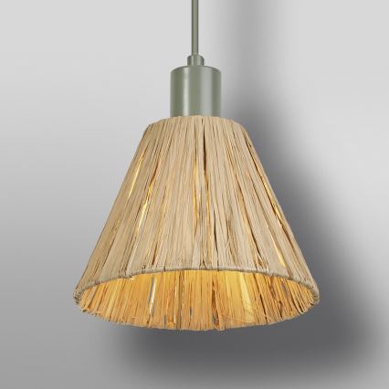 Ledvance - Csillár zsinóron DECOR RAFFIA 1xE27/15W/230V raffia háncs