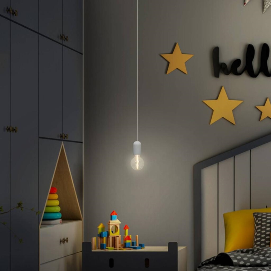 Ledvance - Csillár zsinóron PENDULUM ROUND 1xE27/15W/230V fehér