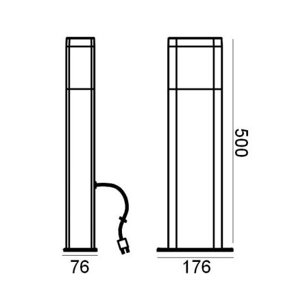 Ledvance - LED Kültéri lámpa ENDURA HYBRID DALLAS LED/4W/12V IP44