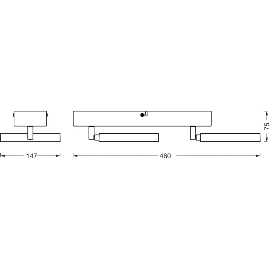 Ledvance - LED spotlámpa DECOR SATURN 2xLED/11W/230V 3000/4200/6500K