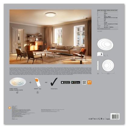 Ledvance - LED fényerőszabályozható lámpatest SMART+ SPIRAL LED/40W/230V 3000K-6500K Wi-Fi