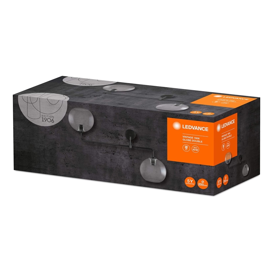 Ledvance - Fali lámpa GLOBE 2xE27/40W/230V