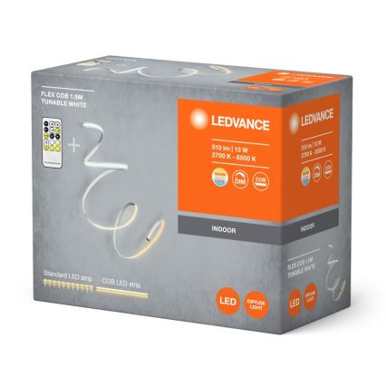 Ledvance - LED flexibilis dimmelhető szalag FLEX COB 1,5m LED/13W/230V 2700-6500K + távirányító
