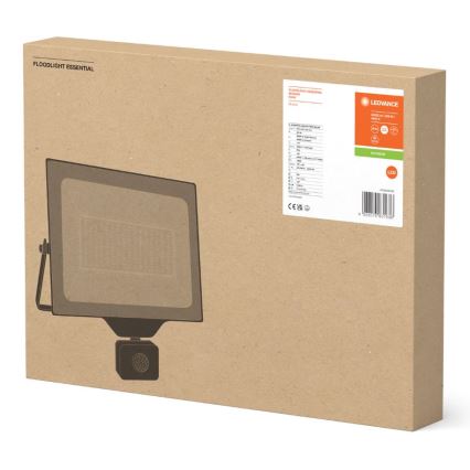 Ledvance - LED kültéri fali reflektor érzékelővel FLOODLIGHT ESSENTIAL LED/200W/230V IP44