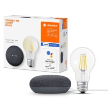 Ledvance - Google Nest Mini Intelligens hangszóró + LED Dimmelhető izzó SMART+ A60 E27/60W/230V