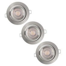Ledvance - KÉSZLET 3x LED Dimmelhető beépíthető lámpa SIMPLE 3xLED/5W/230V