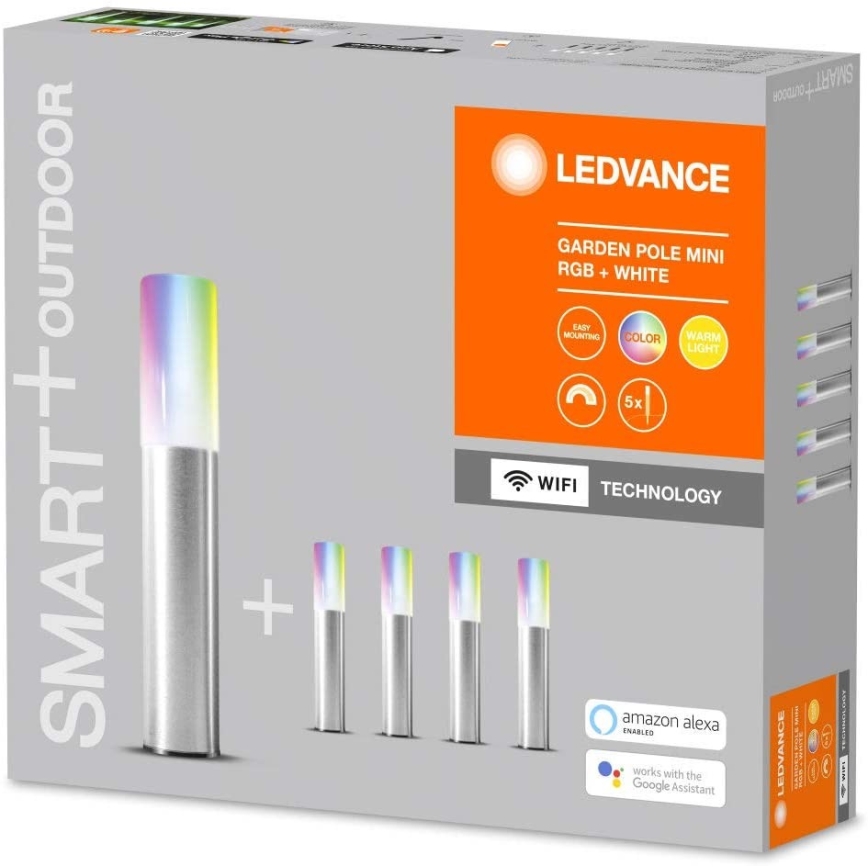 Ledvance - KÉSZLET 5x LED RGBW Kültéri lámpa SMART + MINI 5xLED/3,8W/230V IP65 Wi-Fi