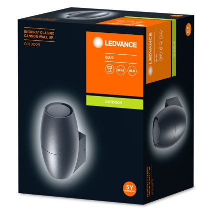 Ledvance - Kültéri fali lámpa CANNON 1xGU10/35W/230V IP44