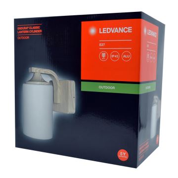 Ledvance - Kültéri fali lámpa CYLINDER 1xE27/60W/230V IP43