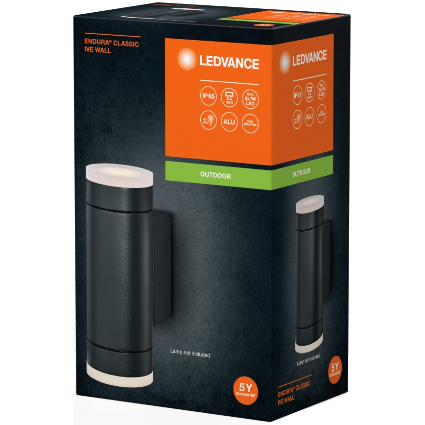 Ledvance - Kültéri fali lámpa IVE 2xGU10/35W/230V IP65