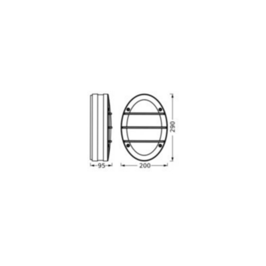 Ledvance - Kültéri fali lámpa ORBICK 2xE27/18W/230V IP65