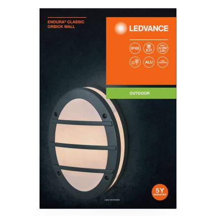 Ledvance - Kültéri fali lámpa ORBICK 2xE27/18W/230V IP65