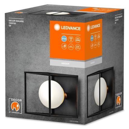 Ledvance - Kültéri fali lámpatest DECOR SQUARE 1xG9/28W/230V IP44