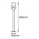 Ledvance - Kültéri lámpa CALICE 1xE27/60W/230V IP44 80 cm
