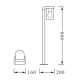 Ledvance - Kültéri lámpa CASCADE 1xE27/25W/230V IP44 80 cm