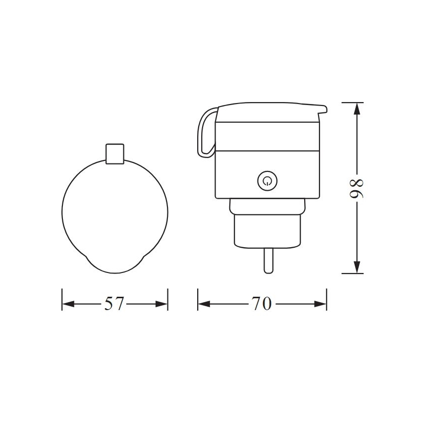 Ledvance - Kültéri okos dugalj SMART+ PLUG 3680W IP44 SCHUKO