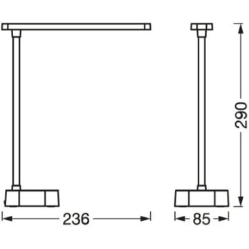 Ledvance - LED Dimmelhető érintős asztali lámpa PANAN LED/5,2W/5V