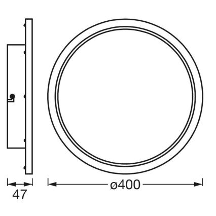 Ledvance - LED Dimmelhető fürdőszobai lámpa SMART+ DISC LED/25W/230V 3000-6500K Wi-Fi IP44