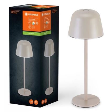 Ledvance - LED Dimmelhető kültér rechargeable lámpa TABLE LED/2,5W/5V IP54 bézs
