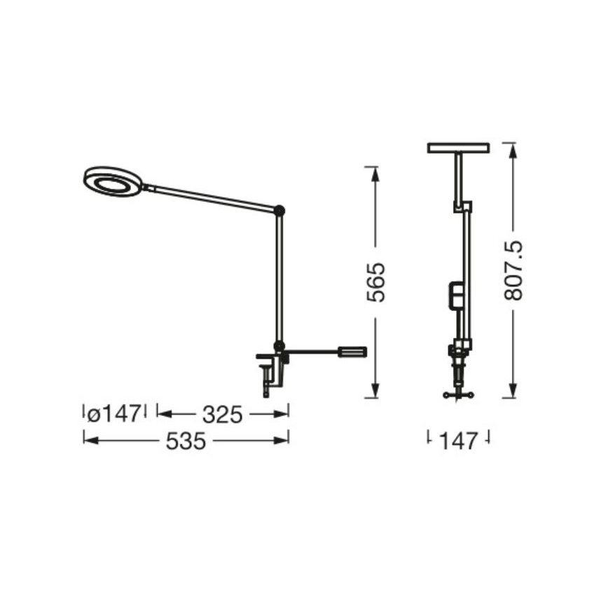 Ledvance - LED Dimmelhető lámpa csipeszes SUN@HOME LED/15W/230V 2200-5000K CRI 95 Wi-Fi
