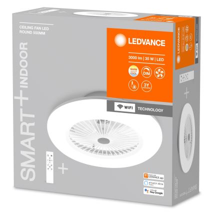 Ledvance - LED Dimmelhető mennyezeti lámpa ventilátorral SMART+ LED/35W/230V Wi-Fi 3000-6500K + távirányító