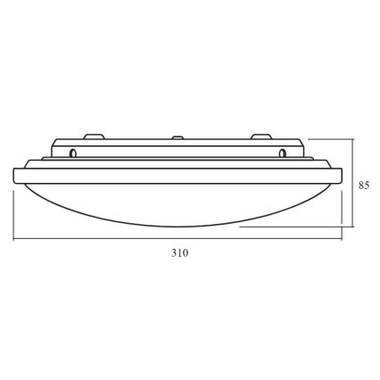 Ledvance - LED Dimmelhető mennyezeti lámpa ORBIS LED/17W/230V 2700-6500 + távirányító