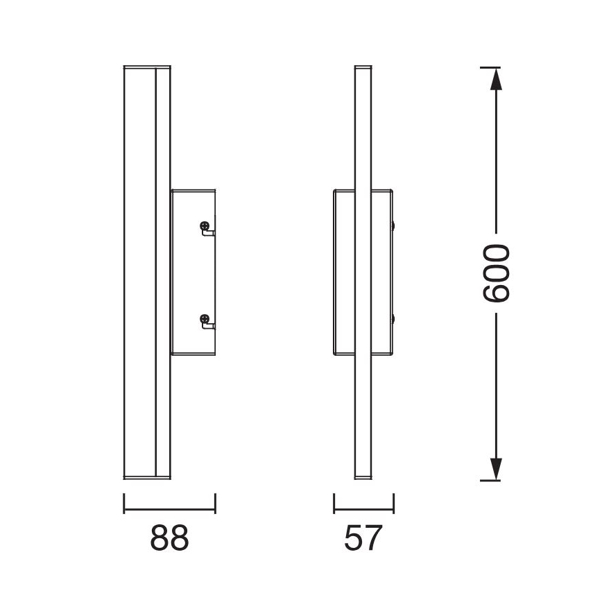 Ledvance - LED Dimmelhető érintős tükör világítás ORBIS MIRROR LED/10W/230V 60 cm 3000/4000K IP44