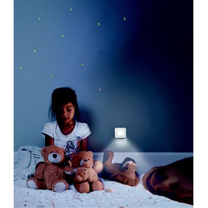 Ledvance - LED éjszakai fény alkonyatérzékelővel LUNETTA LED/0,2W/230V