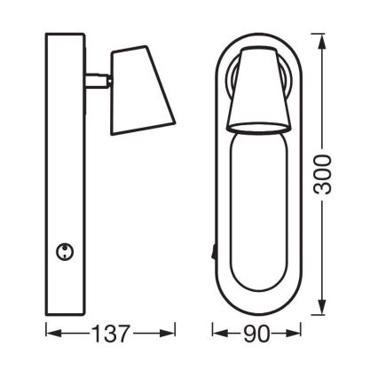 Ledvance - LED Fali spotlámpa DECOR NEPTUNE LED/13W/230V