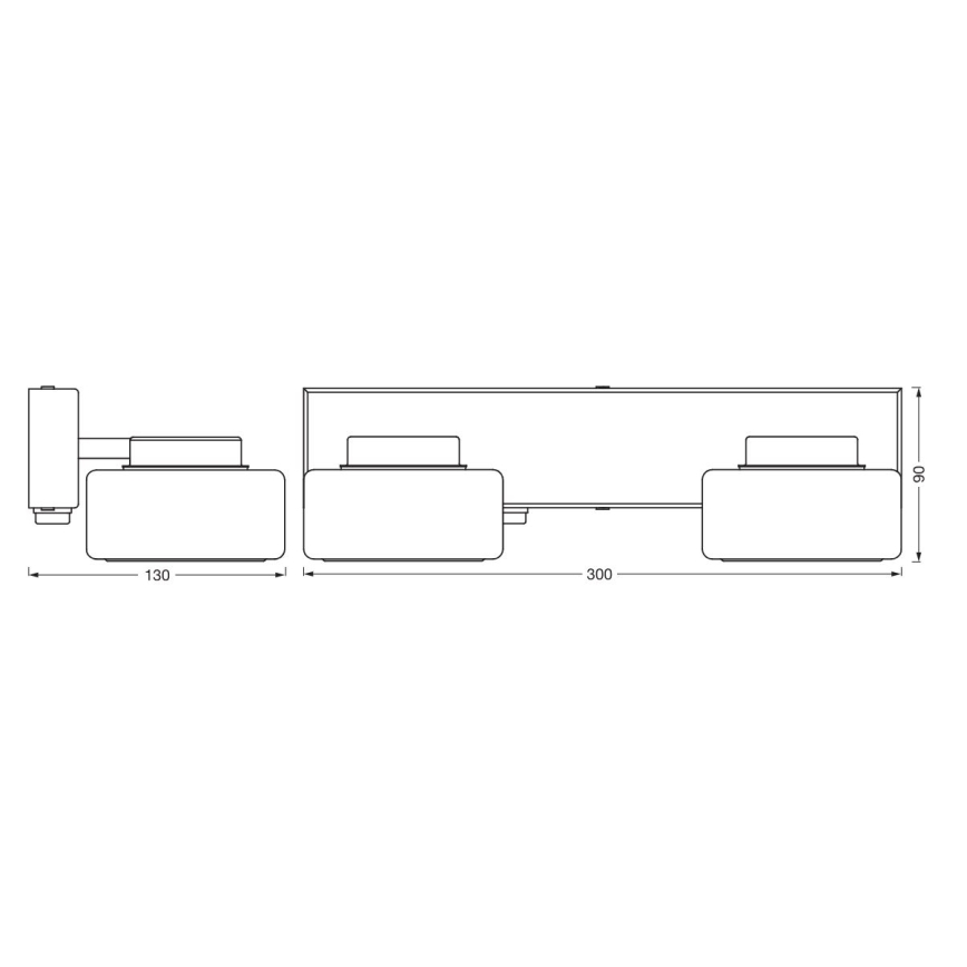 Ledvance - LED Fürdőszobai fali lámpa ORBIS FLAME 2xLED/5,5W/230V 3000/4000K IP44 fehér