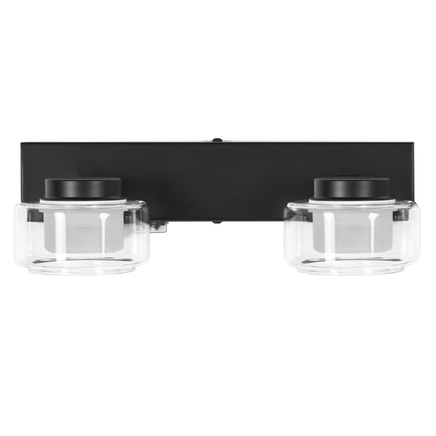Ledvance - LED Fürdőszobai fali lámpa ORBIS FLAME 2xLED/5,5W/230V 3000/4000K IP44 fekete
