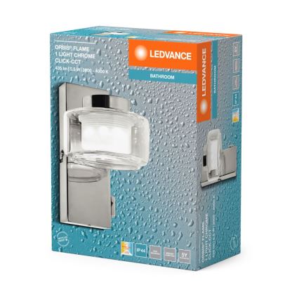 Ledvance - LED Fürdőszobai fali lámpa ORBIS FLAME LED/5,5W/230V 3000/4000K IP44 króm