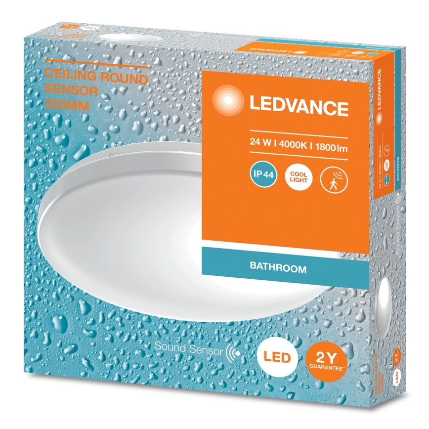 Ledvance - LED Fürdőszobai mennyezeti lámpa érzékelővel CEILING ROUND LED/24W/230V IP44