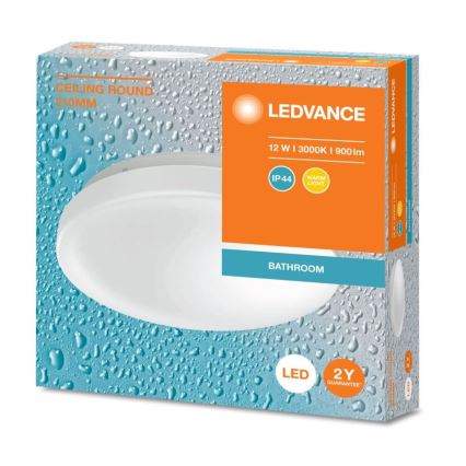 Ledvance - LED Fürdőszobai mennyezeti lámpa CEILING ROUND LED/12W/230V 3000K IP44