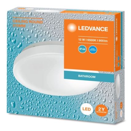 Ledvance - LED Fürdőszobai mennyezeti lámpa CEILING ROUND LED/12W/230V 6500K IP44