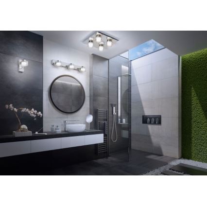 Ledvance - LED Fürdőszobai mennyezeti lámpa ORBIS FLAME 4xLED/5,5W/230V 3000/4000K IP44 króm