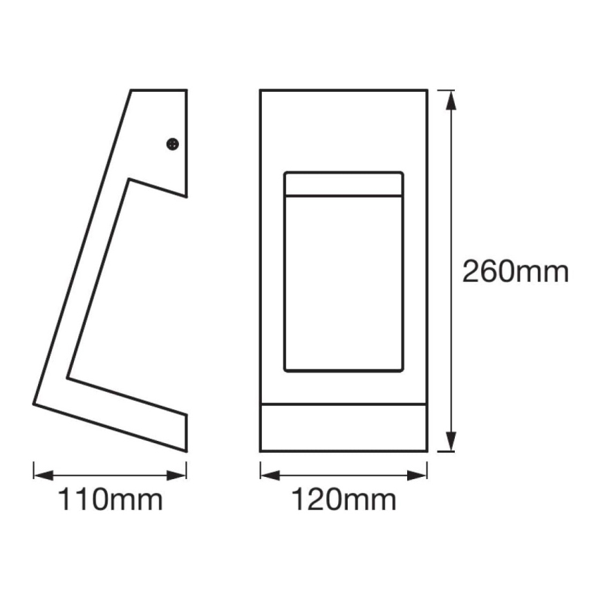 Ledvance - LED Kültéri fali lámpa EDGE LED/7W/230V IP44