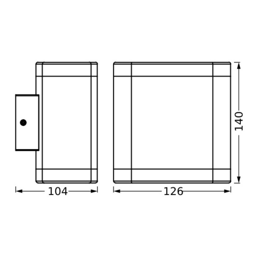 Ledvance - LED Kültéri fali lámpa ENDURA STYLE DALLAS LED/9W/230V IP44