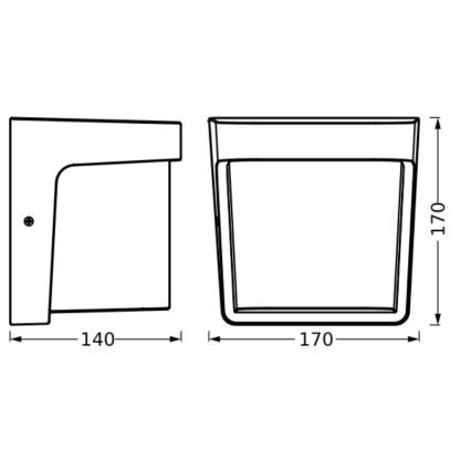 Ledvance - LED Kültéri fali lámpa ENDURA STYLE IHSAN LED/11W/230V IP65