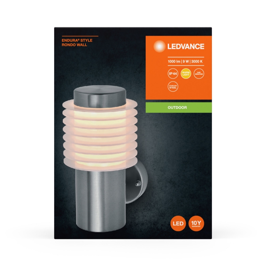 Ledvance - LED Kültéri fali lámpa ENDURA RONDO LED/9W/230V IP44 króm
