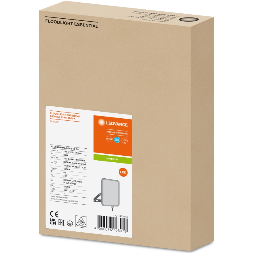 Ledvance - LED Kültéri fali reflektor FLOODLIGHT LED/30W/230V 4000K IP65