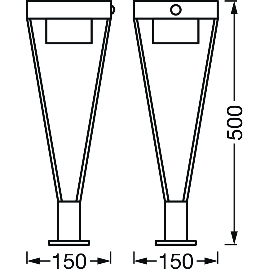 Ledvance - LED Kültéri lámpa érzékelővel BOUQUET LED/6W/3,7V 2200 mAh IP44