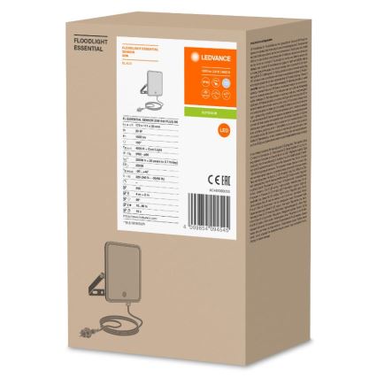Ledvance - LED Kültéri fali reflektor érzékelővel FLOODLIGHT LED/20W/230V IP65