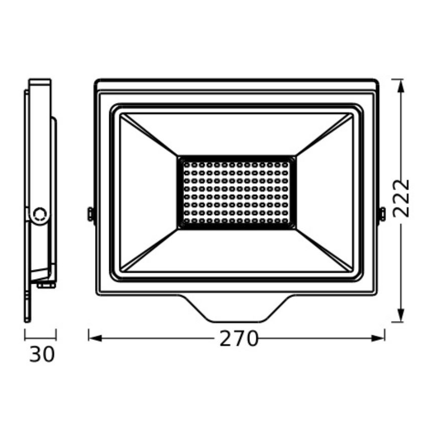 Ledvance - LED Kültéri reflektor FLOODLIGHT ESSENTIAL LED/100W/230V IP65
