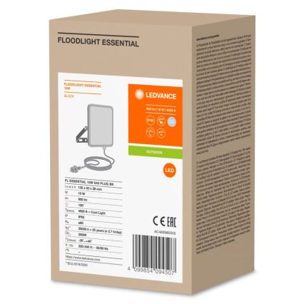 Ledvance - LED Kültéri fali reflektor FLOODLIGHT ESSENTIAL LED/10W/230V IP65