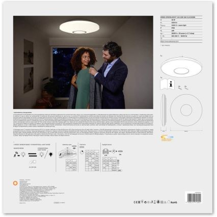 Ledvance - LED Mennyezeti lámpa érzékelővel SPARKLEDOT LED/32W/230V