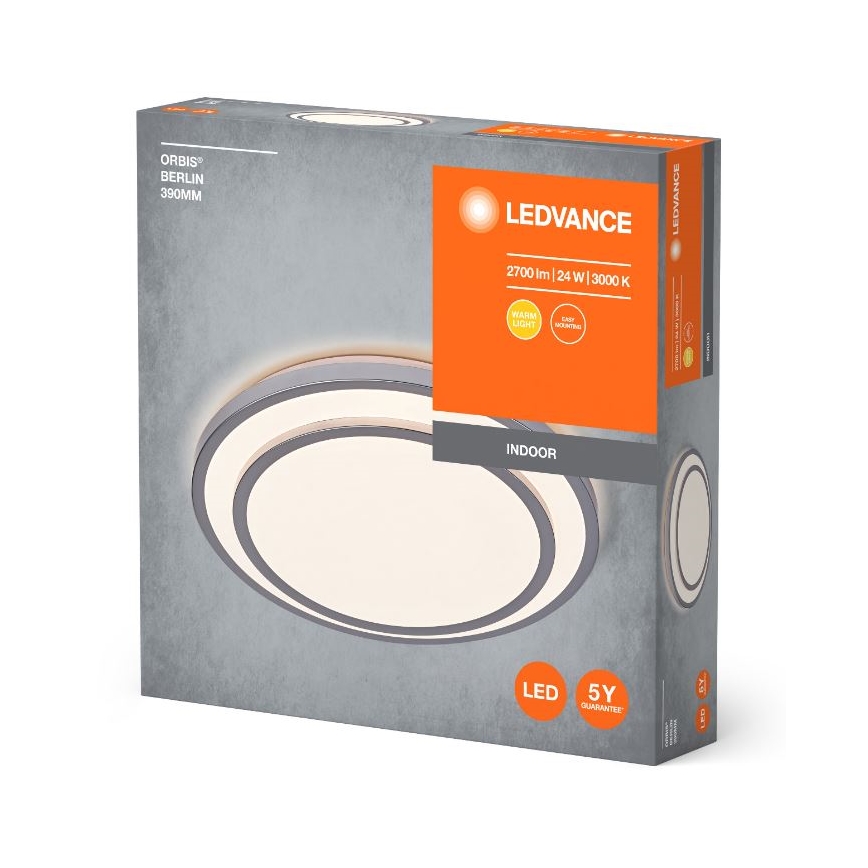 Ledvance - LED Mennyezeti lámpa ORBIS BERLIN LED/24W/230V ezüst
